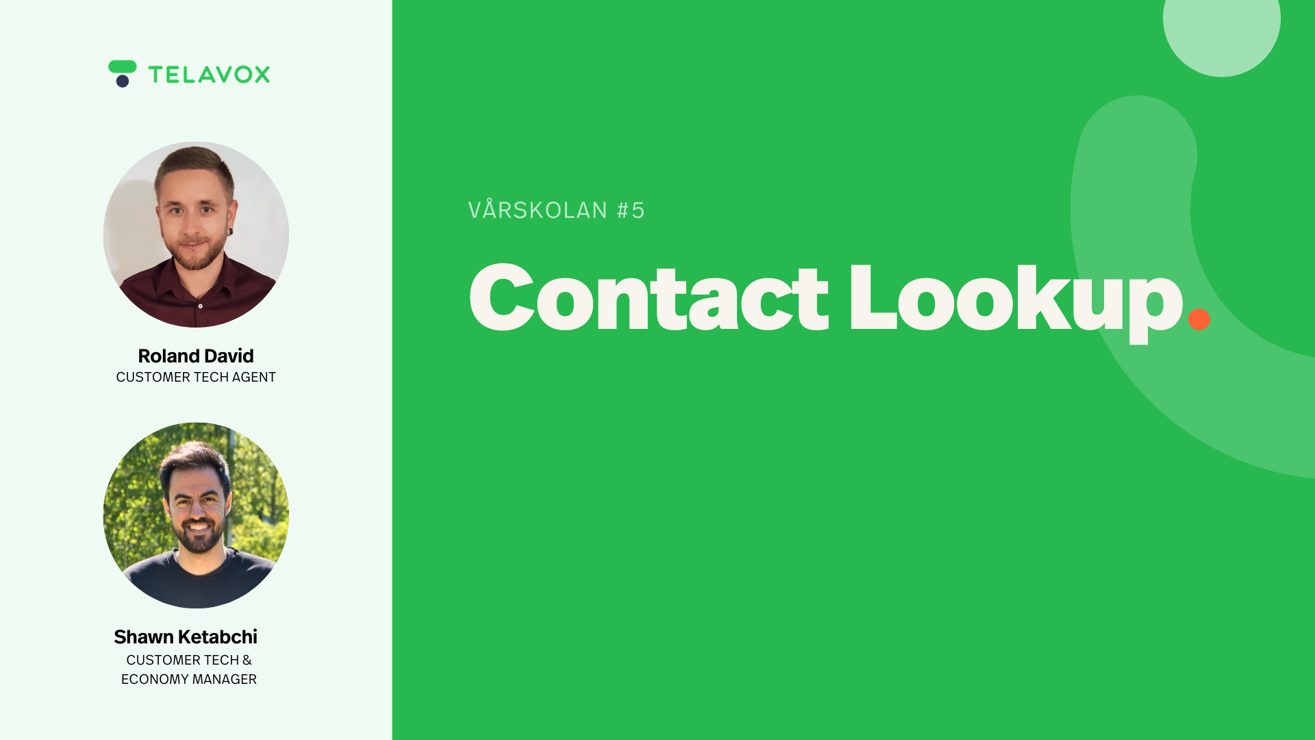 Vårskolan del 5 Contact Lookup